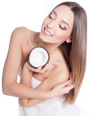 plantum femeie cu cocos